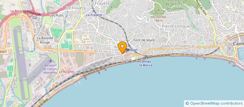 localisation de l'entreprise ART & DESIGN à CANNES