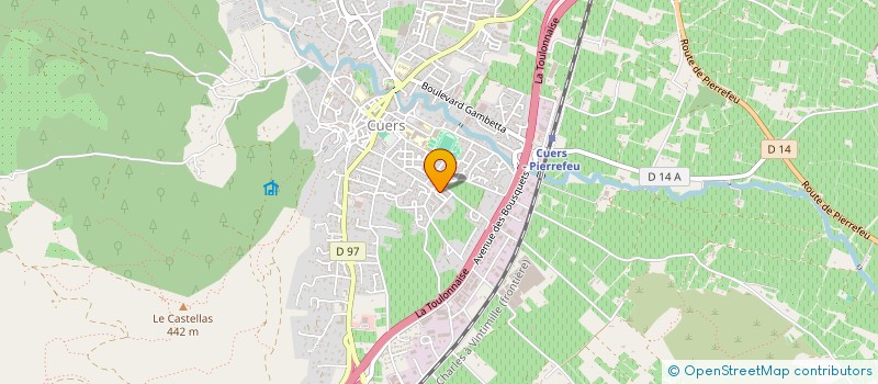 localisation de l'entreprise ART & DESIGN MENUISERIE  CUERS