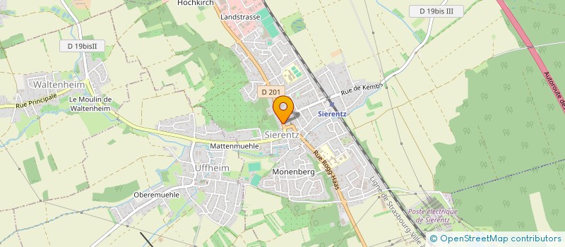 localisation de l'entreprise ART DESIGN PISCINE  SIERENTZ