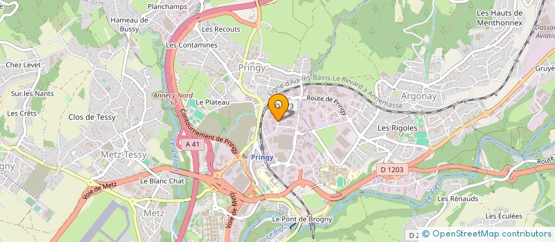 localisation de l'entreprise ART DIFFUSION CPM à ANNECY