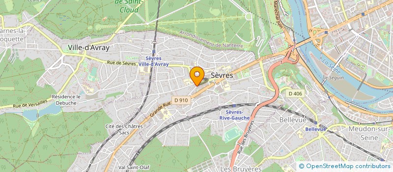 localisation de l'entreprise ART DIGITAL à SEVRES