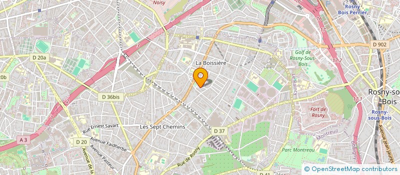 localisation de l'entreprise ART DIGITAL CLIC à MONTREUIL