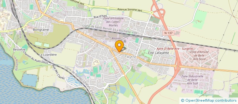 localisation de l'entreprise ART.DIM ARCHITECTURE  AYTRE