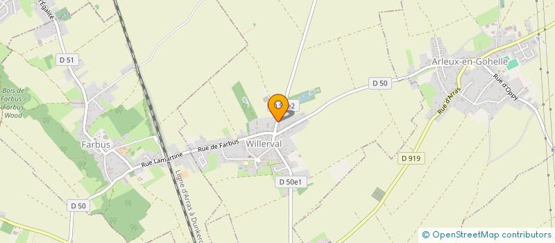 localisation de l'entreprise ART DU BATIMENT ET DE LA CONSTRUCTION  WILLERVAL