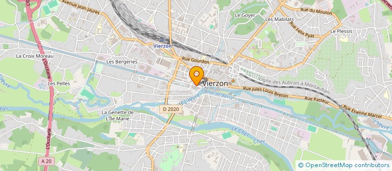 localisation de l'entreprise ART DU BEAU COIFFURE  VIERZON