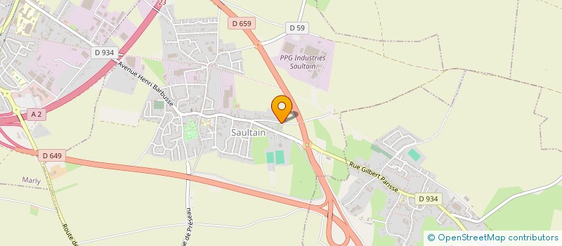 localisation de l'entreprise ART DU BOIS CREATION  SAULTAIN