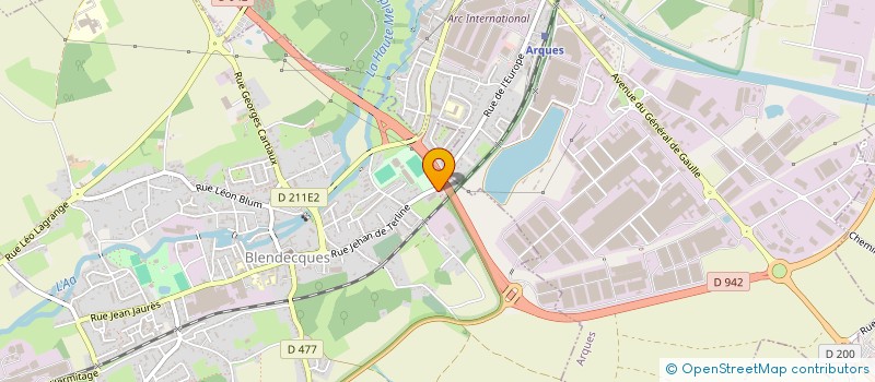 localisation de l'entreprise ART DU CARRELAGE  BLENDECQUES