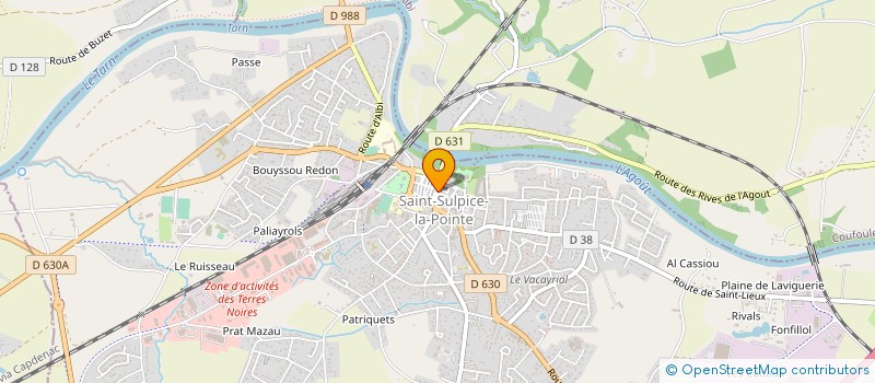 localisation de l'entreprise ART DU CUIR  SAINT-SULPICE-LA-POINTE