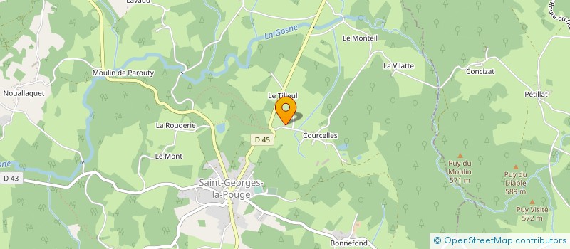 localisation de l'entreprise ART DU JARDIN  SAINT-GEORGES-LA-POUGE