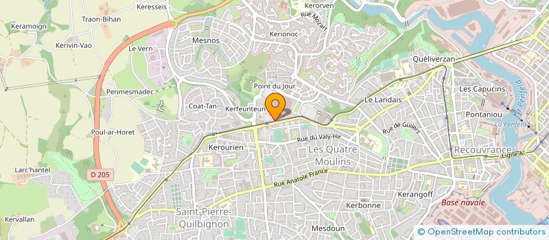 localisation de l'entreprise ART DU SPORT à BREST