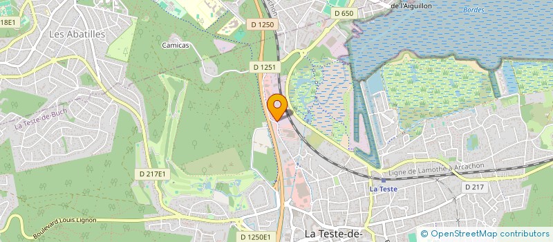 localisation de l'entreprise ART DU STORE ET DE LA FERMETURE à LA TESTE-DE-BUCH