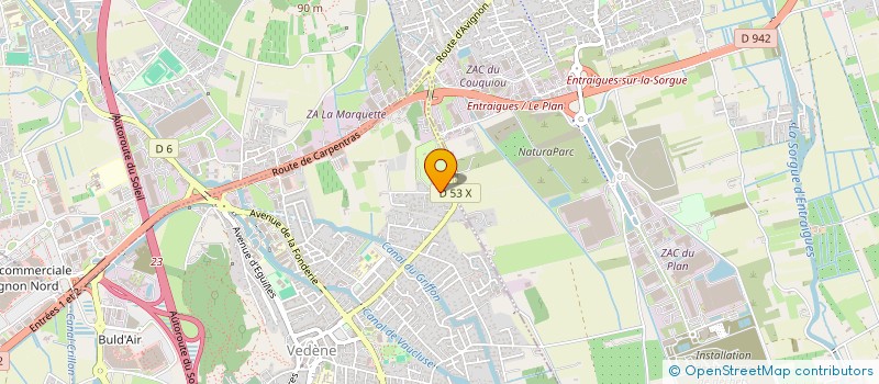 localisation de l'entreprise ART DU SUD  VEDENE