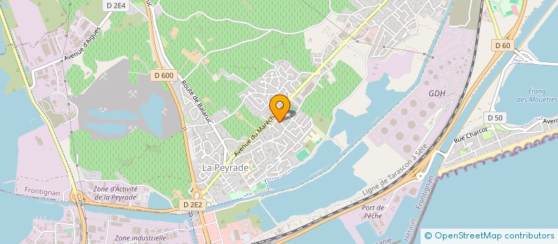 localisation de l'entreprise ART DU TAO - TAI CHI - QI GONG à FRONTIGNAN