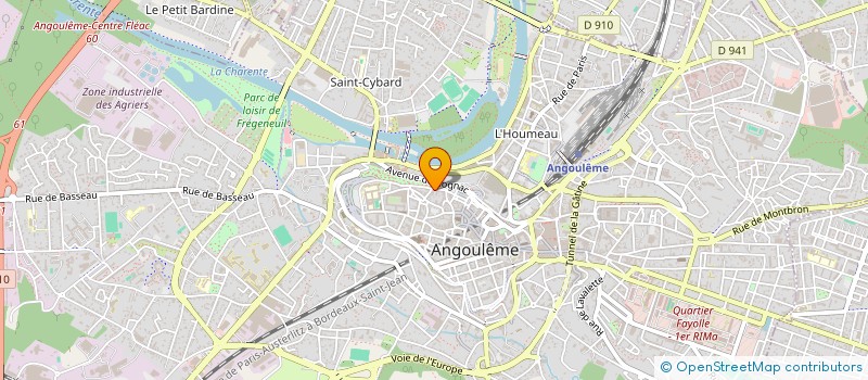 localisation de l'entreprise ART DU YOGA BIEN-ETRE CREATION à ANGOULEME