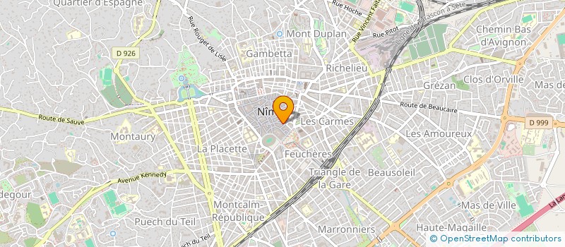 localisation de l'entreprise ART' E.M.A.  NIMES