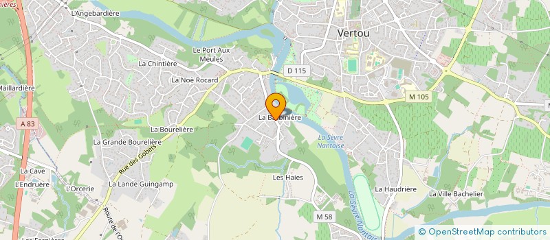 localisation de l'entreprise ART'E SERVICES à VERTOU