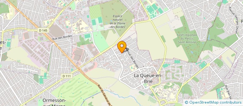 localisation de l'entreprise ART'EAST  LA QUEUE-EN-BRIE