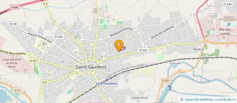 localisation de l'entreprise ART ECCETERA à SAINT-GAUDENS