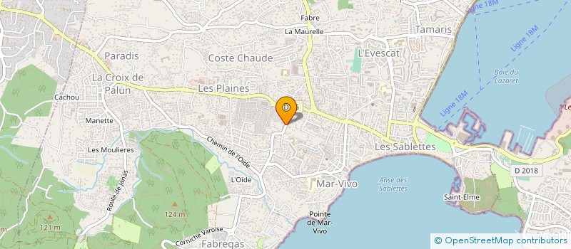 localisation de l'entreprise ART ECHAFAUDAGE à LA SEYNE SUR MER