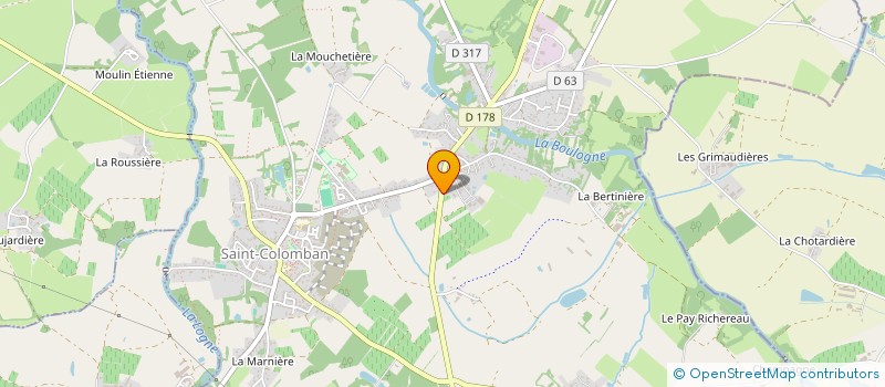 localisation de l'entreprise ART'ELEC DECO  SAINT-COLOMBAN