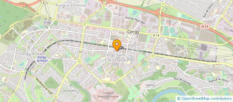 localisation de l'entreprise ART ELECTRONIQUE  CERGY