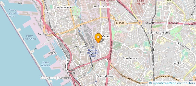 localisation de l'entreprise ART EMBALLAGES à MARSEILLE