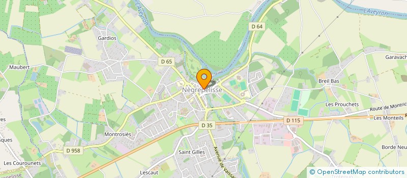 localisation de l'entreprise ART'EMPO  NEGREPELISSE