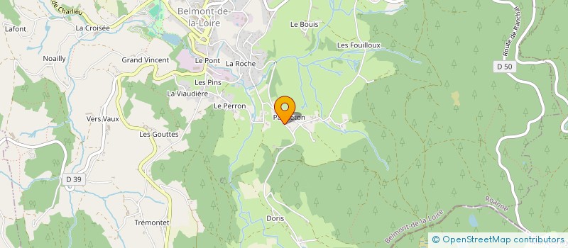 localisation de l'entreprise ART EN BOIS  BELMONT-DE-LA-LOIRE