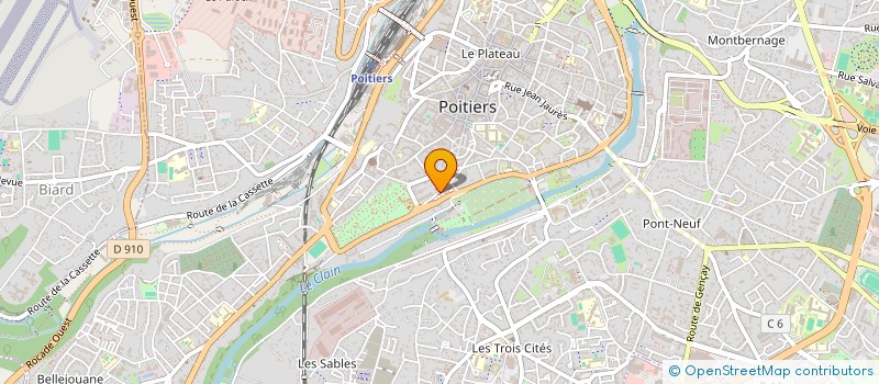 localisation de l'entreprise ART EN CHAINE à POITIERS