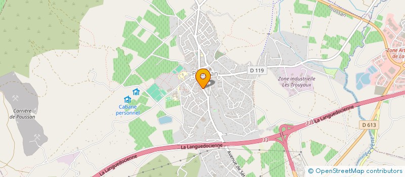 localisation de l'entreprise ART EN FER  POUSSAN