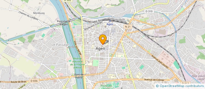 localisation de l'entreprise ART EN GARONNE D'ENCRES ET D'EAU à AGEN