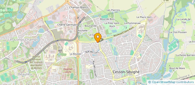 localisation de l'entreprise ART EPHEMERE à CESSON-SEVIGNE