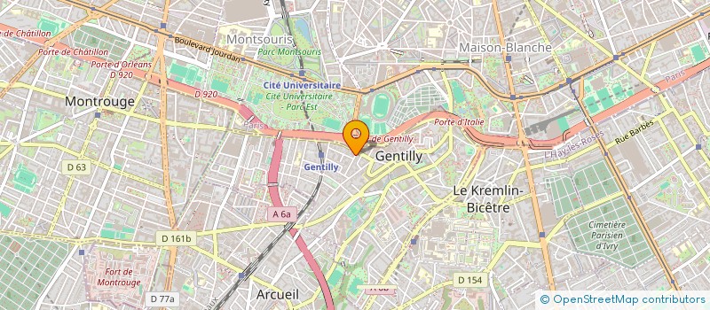 localisation de l'entreprise ART ESTAMPE MACHET  GENTILLY