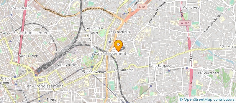 localisation de l'entreprise ART ET ALU à MARSEILLE