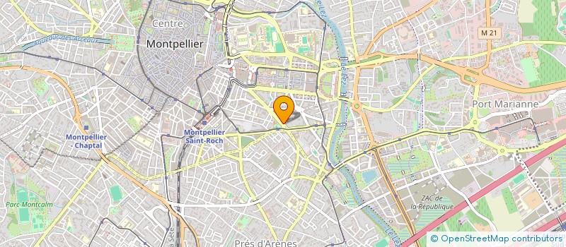 localisation de l'entreprise ART ET AME à MONTPELLIER