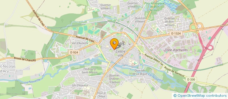 localisation de l'entreprise ART ET AMITIE ASSOCIATION SENLISIENNE D ARTISTES  SENLIS