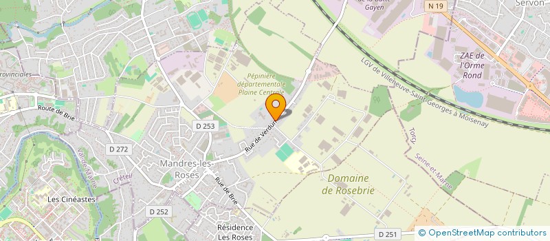 localisation de l'entreprise ART ET ARTISANS BATISSEURS à MANDRES-LES-ROSES