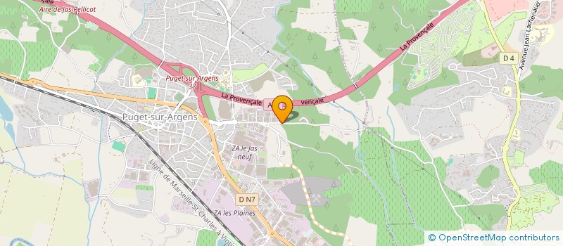 localisation de l'entreprise ART ET BATIR  PUGET-SUR-ARGENS