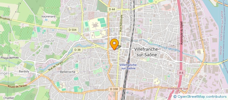 localisation de l'entreprise ART ET BEAUTE à VILLEFRANCHE-SUR-SAONE