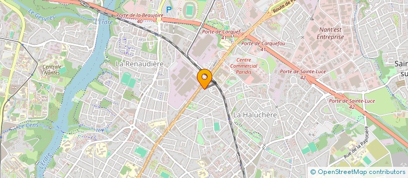 localisation de l'entreprise ART ET BETON CIRE à NANTES