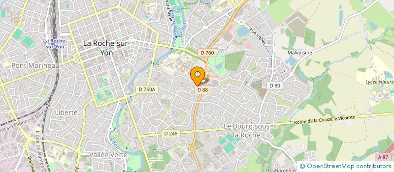 localisation de l'entreprise ART ET BIEN ETRE à LA ROCHE-SUR-YON