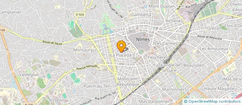 localisation de l'entreprise ART ET BOIS  NIMES