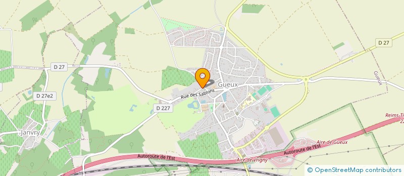 localisation de l'entreprise ART ET BOIS CHAMPENOIS  GUEUX