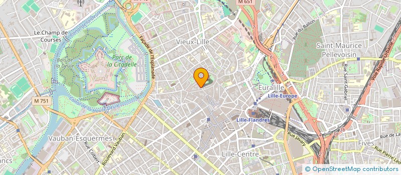 localisation de l'entreprise ART ET C à LILLE