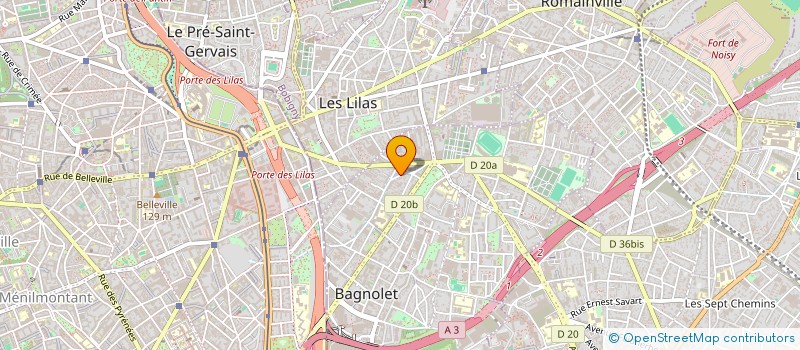 localisation de l'entreprise ART ET COEURS à BAGNOLET