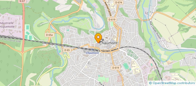 localisation de l'entreprise ART ET COIFFURE à CHAUMONT