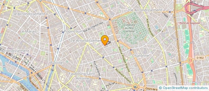 localisation de l'entreprise ART ET COMMUNICATION à PARIS