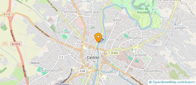 localisation de l'entreprise ART ET CONSTRUCTION à CASTRES