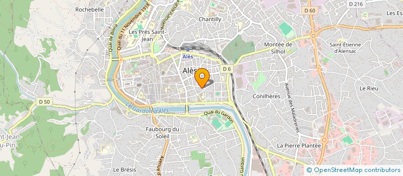 localisation de l'entreprise ART ET CONSTRUCTION à ALES