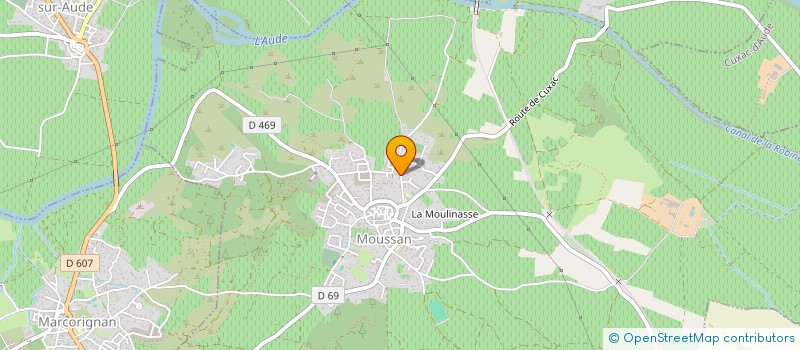 localisation de l'entreprise ART ET CONSTRUCTION DU SUD à MOUSSAN